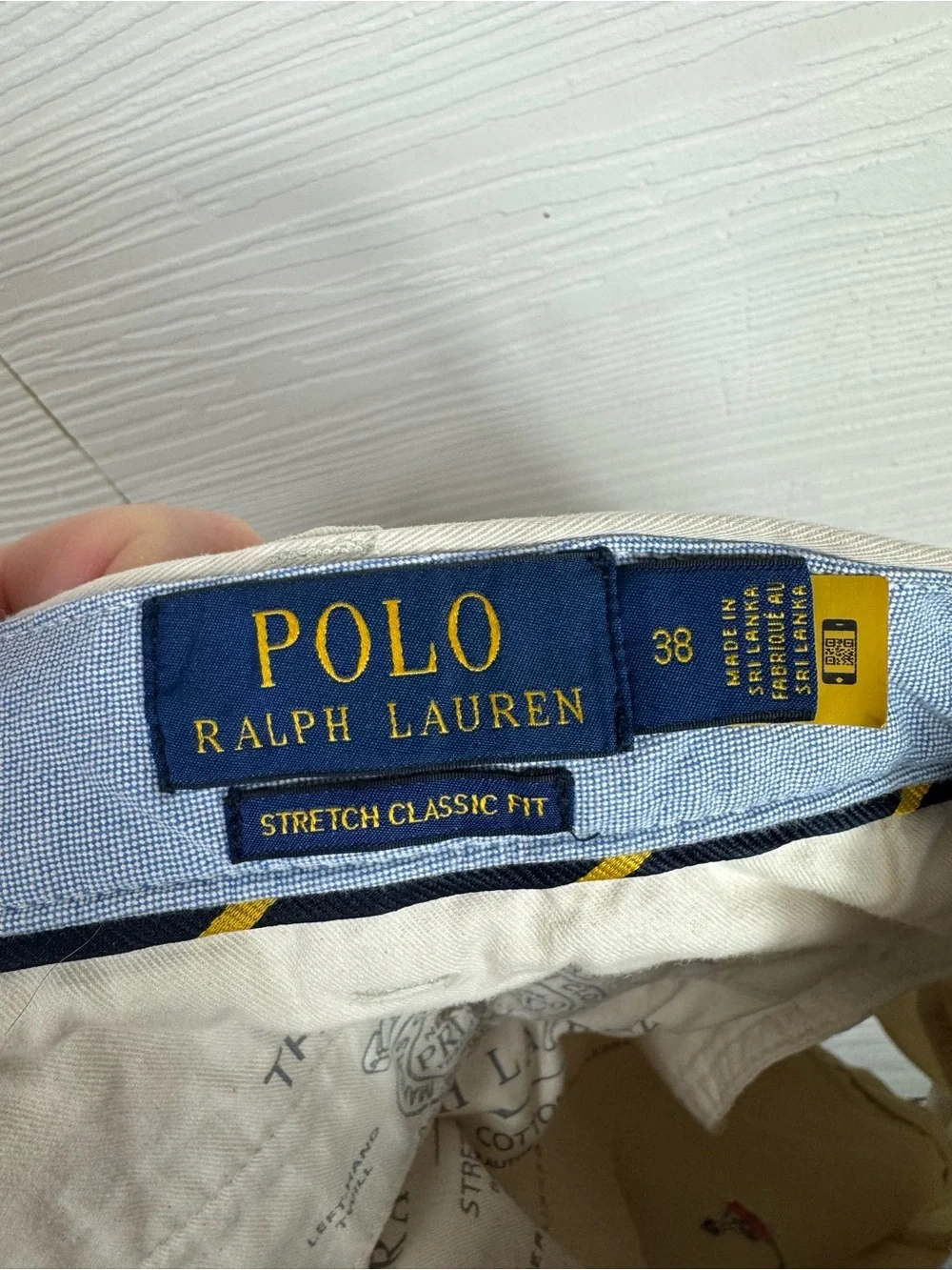 Polo Ralph Lauren Mens Beige Ocean Sailing Chino Classic Fit Shorts Size 38